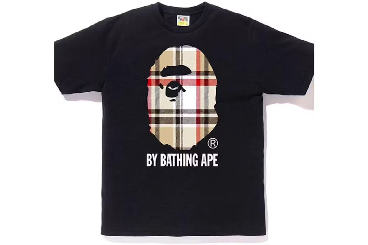 Black Bape A Bathing Ape Check By Bathing Tee