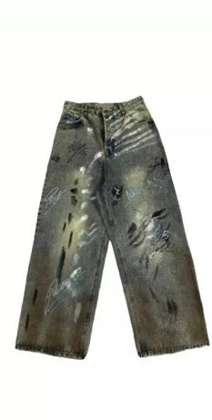 balenciaga graffiti jeans
