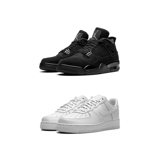 Air Jordan 4 “Black Cats” x AirForce 1