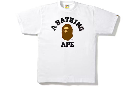 White Bape College Tee
