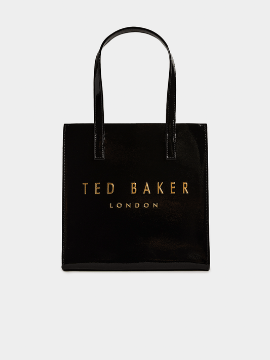 Women's Ted Baker Black Crinion Crinkle Small Icon Bag