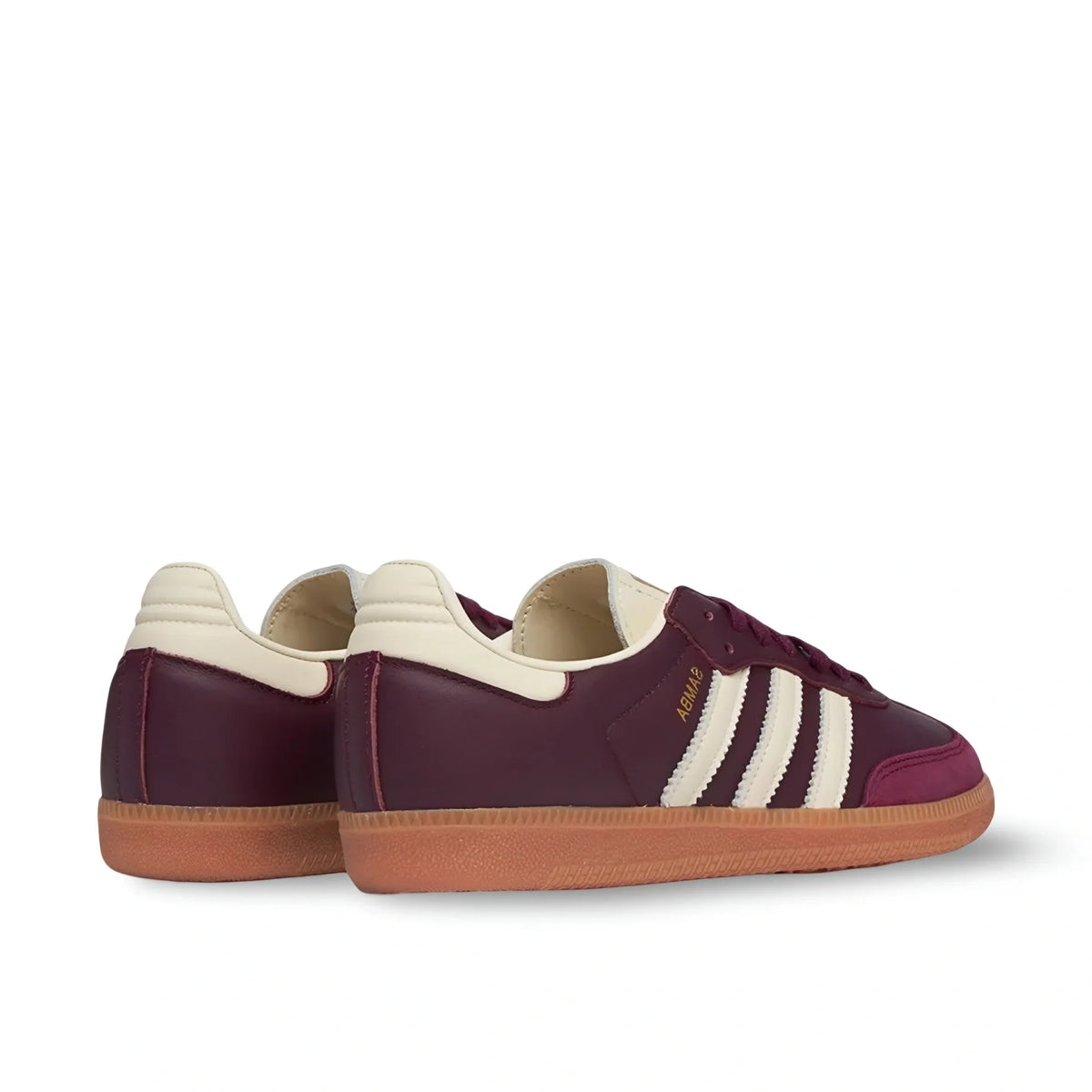 Adidas Samba OG “Maroon / Core White / Gold Metallic” (Unisex Classic)